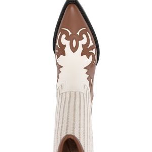 SUPER Sale Bally White / brown leather Tyara 45 cowboy boots 5,5